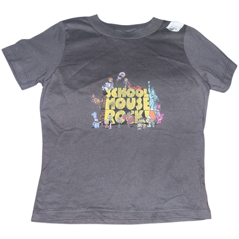New! School House Rocks Grey Toddler UNISEX Short Sleeve T-Shirt